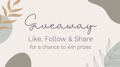 Giveaway Raffle Facebook event cover Image Preview