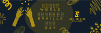 World Braille Day Twitter Header Design