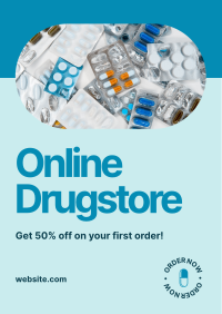 Online Drugstore Promo Flyer Design