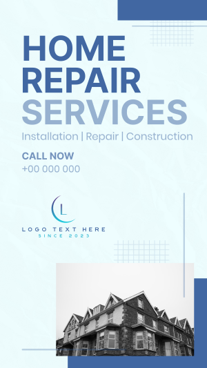 Minimal  Home Repair Service Offer Instagram story Image Preview