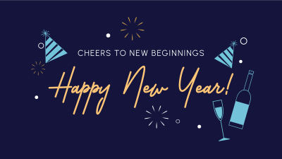 New Year Cheers Facebook event cover Image Preview