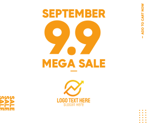 Mega Sale 9.9 Facebook post