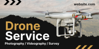 Drone Services Available Twitter Post Design
