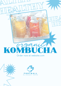 Healthy Kombucha Poster Design