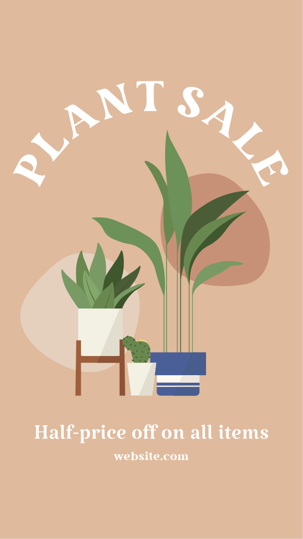 Quirky Plant Sale Instagram Story Design Image Preview