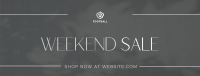 Minimalist Weekend Sale Facebook Cover Image Preview