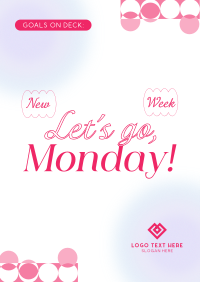 Monday Goals Motivation Poster Design