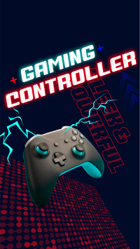 Sleek Gaming Controller Facebook story Image Preview