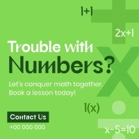 Simple Agnostic Math Tutor Instagram Post Preview