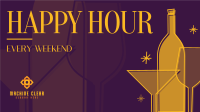 Groovy Happy Hour Facebook event cover Image Preview