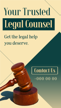 Trusted Legal Counsel Facebook Story Image Preview