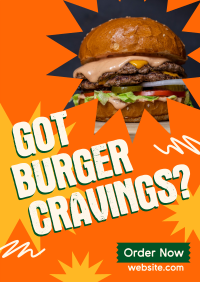 Burger Cravings Poster Design
