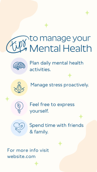 Mental Health Tips TikTok video Image Preview