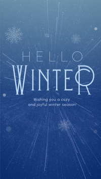 Cozy Winter Greeting YouTube short Image Preview