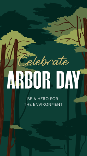 Celebrate Arbor Day Instagram story Image Preview