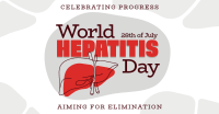 Line Art Hepatitis Day Facebook ad Image Preview