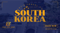 Travel to Korea Facebook event cover Image Preview