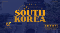 Travel to Korea Facebook event cover Image Preview