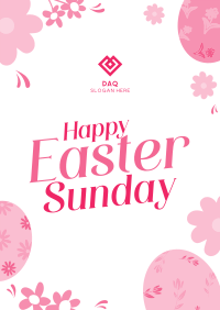 Flowery Easter Poster Image Preview
