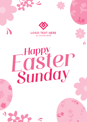 Flowery Easter Poster Image Preview