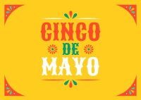 Happy Cinco De Mayo Postcard Image Preview