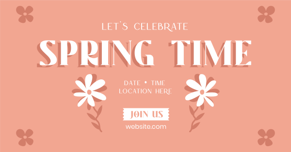 Springtime Celebration Facebook Ad Design Image Preview