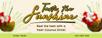 Sunshine Coconut Drink Facebook Cover Design