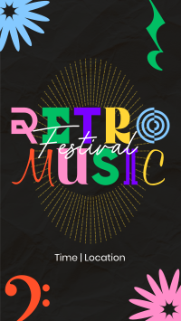 Vibing to Retro Music Instagram Story Design