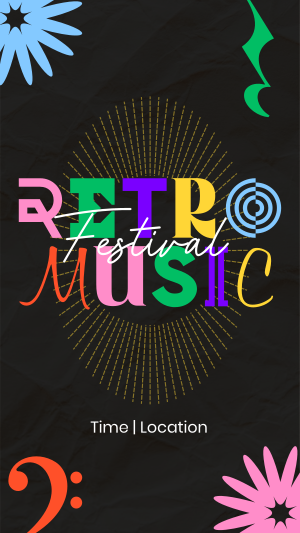 Vibing to Retro Music Instagram story Image Preview