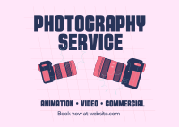 Professional  Videographer Postcard Image Preview