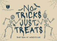 Halloween Special Treat Postcard Design