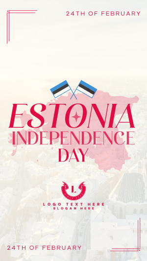 Majestic Estonia Independence Day Instagram story Image Preview