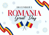 Romanian Great Day Postcard Image Preview