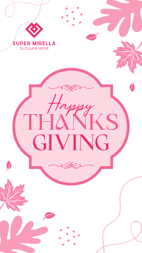Thanksgiving Generic Greetings Instagram Reel Design