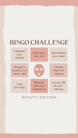 Beauty Bingo Challenge Facebook story Image Preview