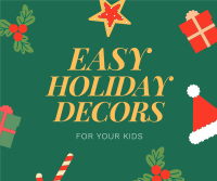 Cute Christmas Projects Facebook Post Design