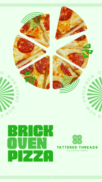 Simple Brick Oven Pizza TikTok Video Image Preview