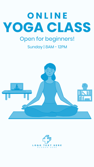 Online Yoga Facebook story Image Preview