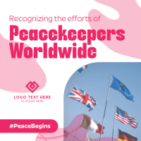 International Day of United Nations Peacekeepers Instagram Post Design