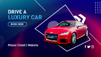 Luxury Car Rental Facebook Event Cover Design