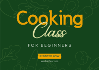 Cooking Class Postcard Image Preview