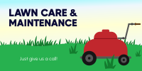 Lawn Care And Maintenance Twitter Post Design