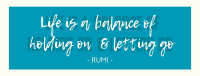 Life Balance Quote Facebook cover Image Preview