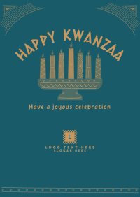 Kwanzaa Candles Poster Design
