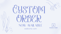 Order Custom Jewelry Facebook event cover Image Preview