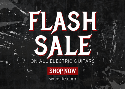 Guitar Flash Sale Postcard Image Preview