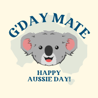 Happy Aussie Koala Linkedin Post Image Preview