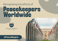 International Day of United Nations Peacekeepers Postcard Image Preview