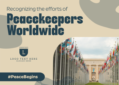 International Day of United Nations Peacekeepers Postcard Image Preview