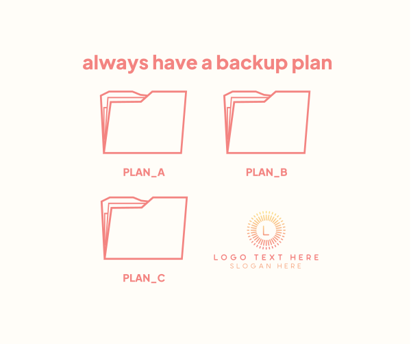 Backup Plan Facebook Post Design Image Preview